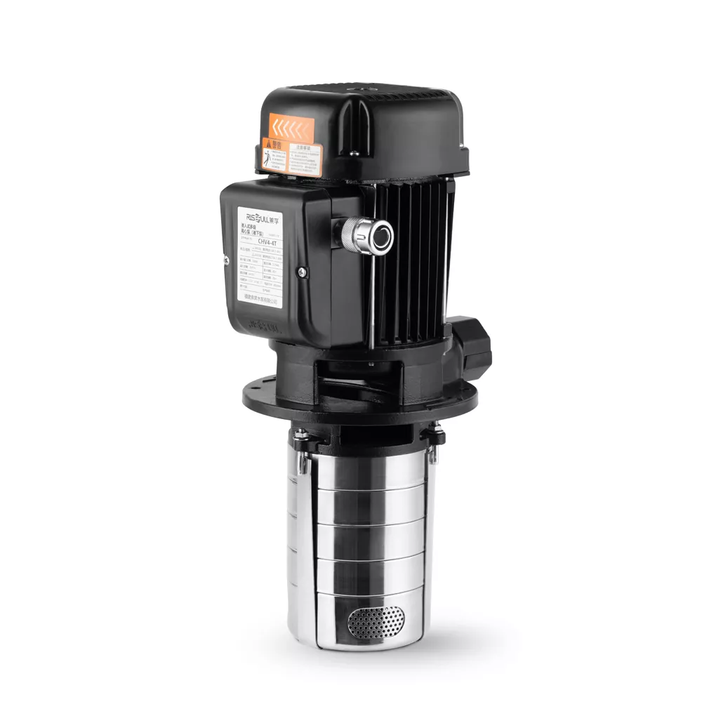 مضخة كهربائية عالية الضغط من Risefull للاستخدام التجاري، التدفق المقدر 2 متر مكعب / ساعة، غاطسة من الفولاذ المقاوم للصدأ عمودي متعدد المراحل